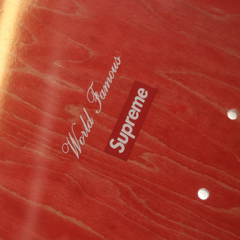 SUPREME(シュプリーム) 09AW Leopard Skateboard Deck レオパード スケートボード イエロー/レッド ‐