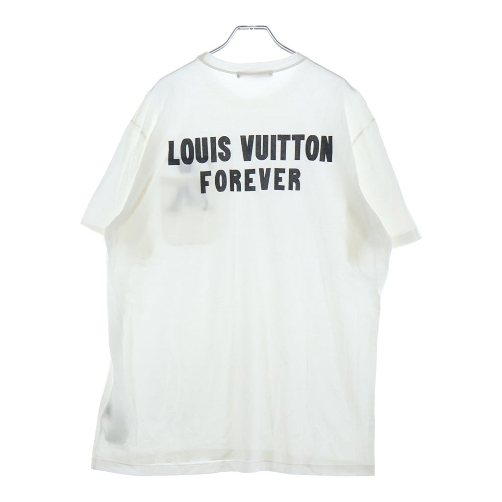 LOUIS VUITTON(ルイヴィトン) FOREVER フォーエバー 胸ロゴ クルーネック半袖Tシャツ RM182M FMB HFY21W ホワイト