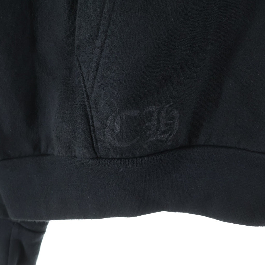 CHROME HEARTS(クロムハーツ) SWTSHRT HD ZIP 大阪限定バックホースシューダガージップ プルオーバーパーカー ブラック