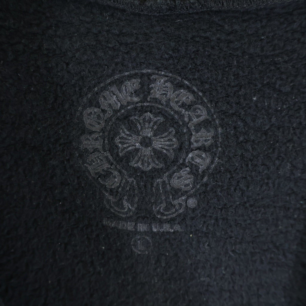 CHROME HEARTS(クロムハーツ) SWTSHRT HD ZIP 大阪限定バックホースシューダガージップ プルオーバーパーカー ブラック