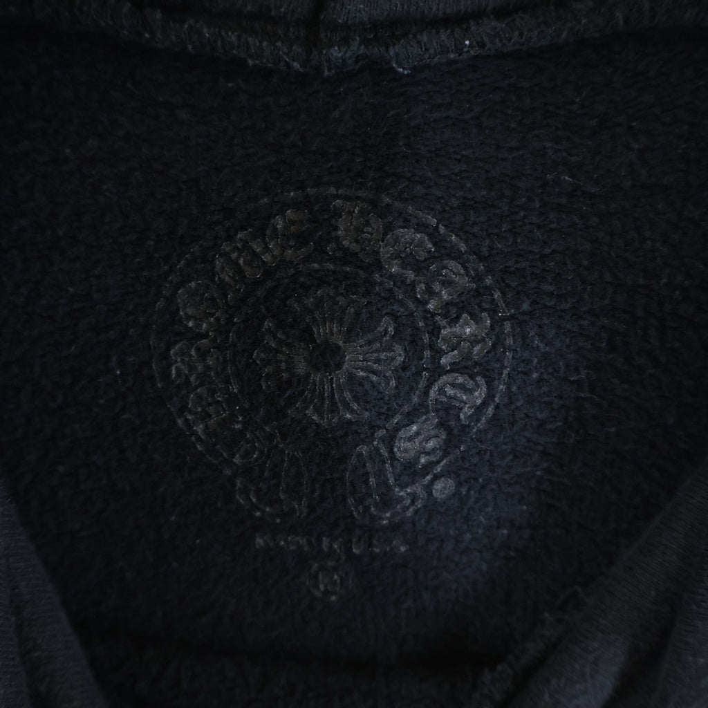 CHROME HEARTS(クロムハーツ) SWTSHRT HD ZIP 大阪限定バックホースシューダガージップ プルオーバーパーカー ブラック