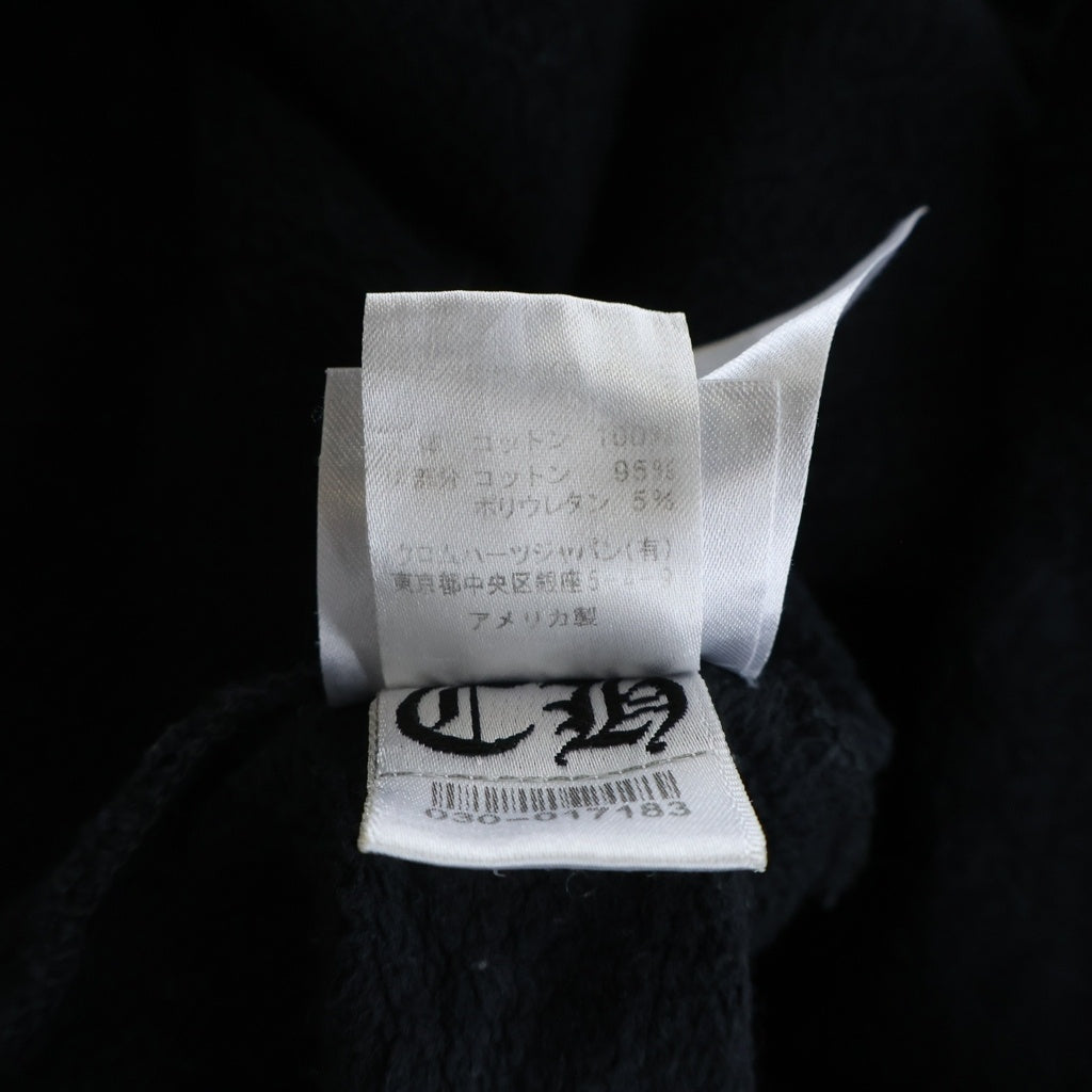 CHROME HEARTS(クロムハーツ) SWTSHRT HD ZIP 大阪限定バックホースシューダガージップ プルオーバーパーカー ブラック