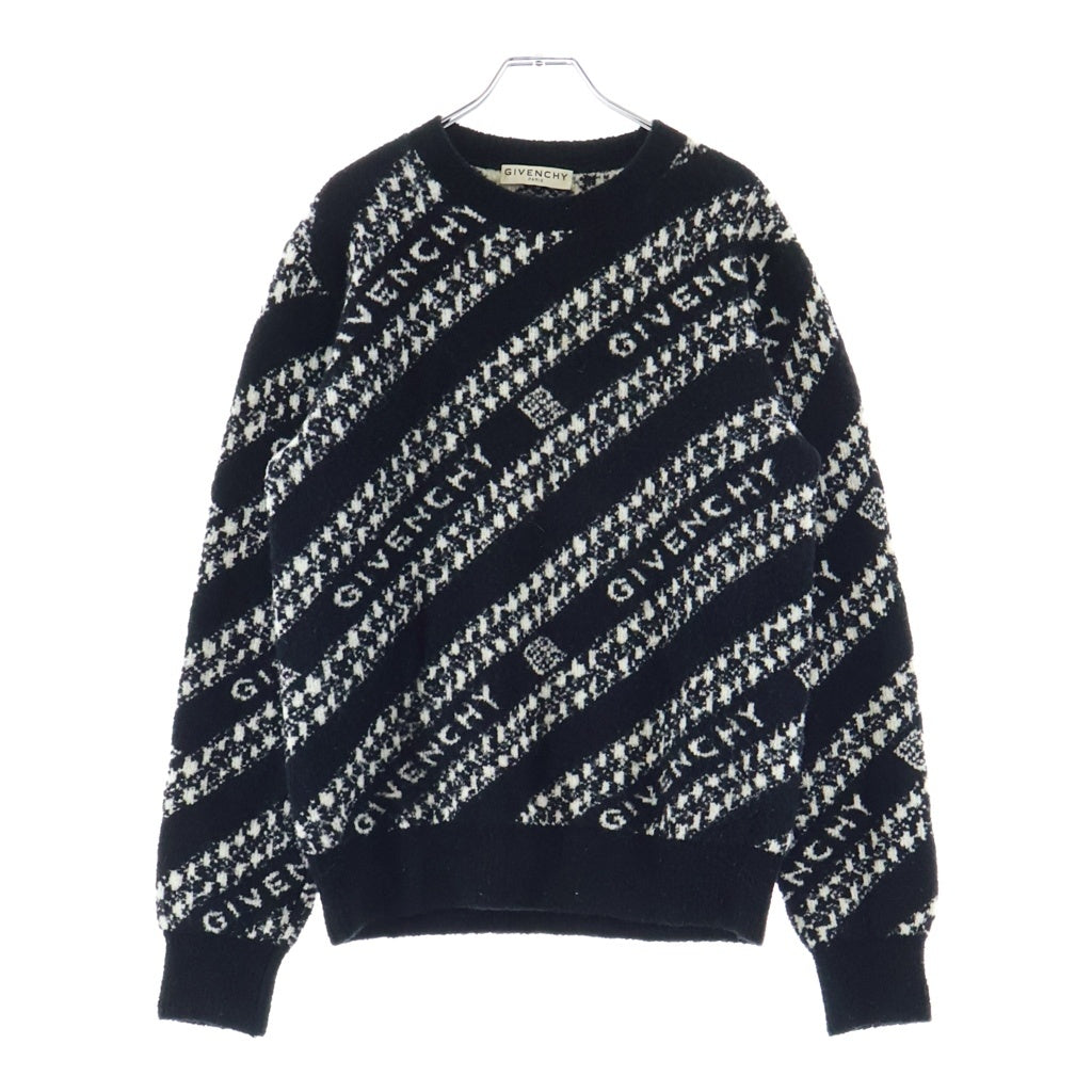GIVENCHY(ジバンシィ) 20AW Logo Jacquard Sweater BM90EE4Y6Q ニット ブラック