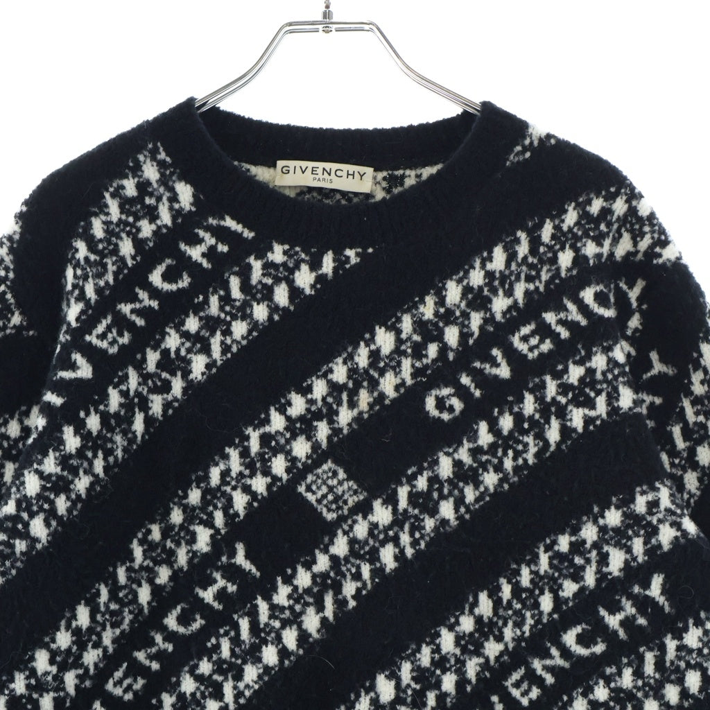 GIVENCHY(ジバンシィ) 20AW Logo Jacquard Sweater BM90EE4Y6Q ニット ブラック