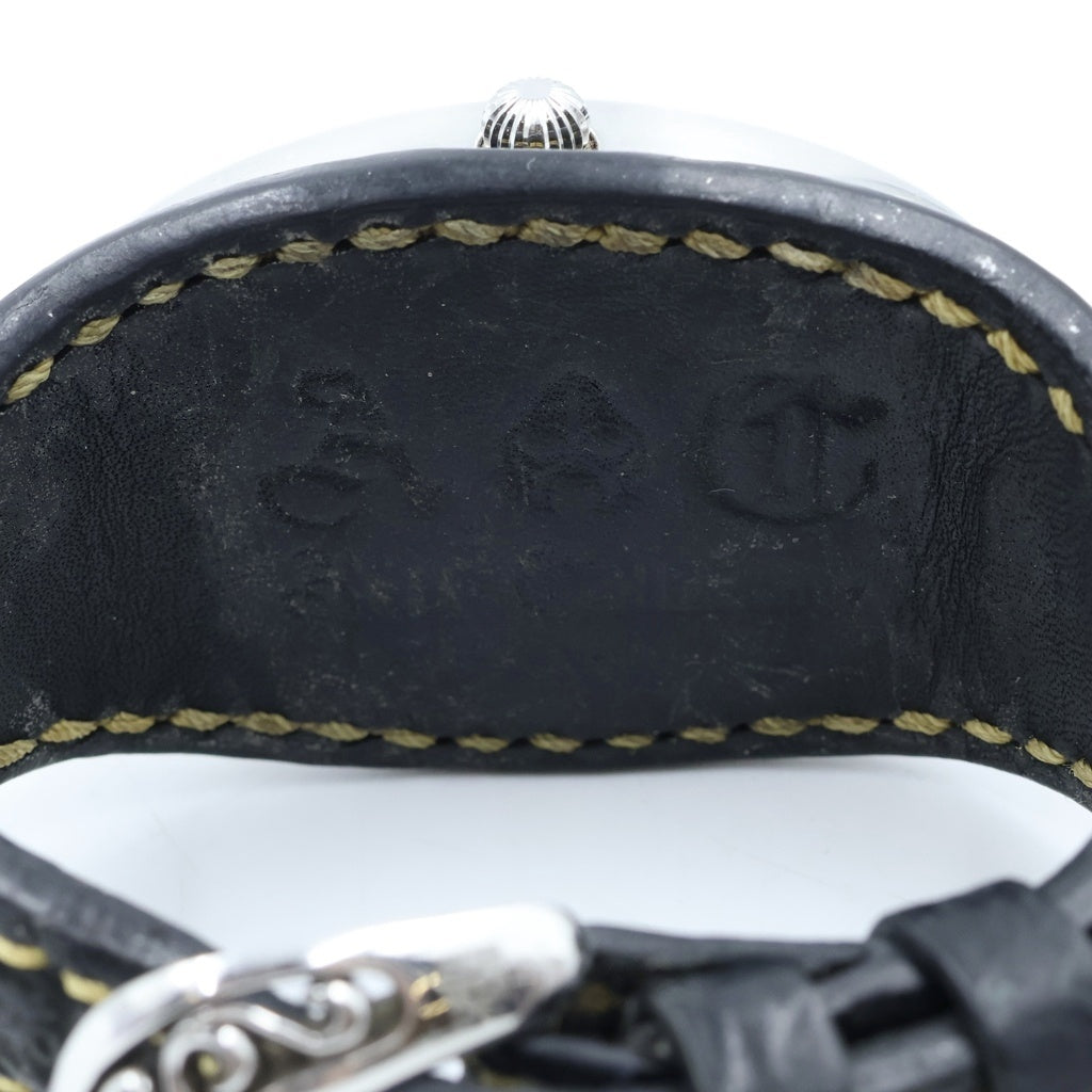 SAAD(サード) ターコイズ パウアシェル オーバル シルバーバックル 自動巻き 腕時計 ブラック