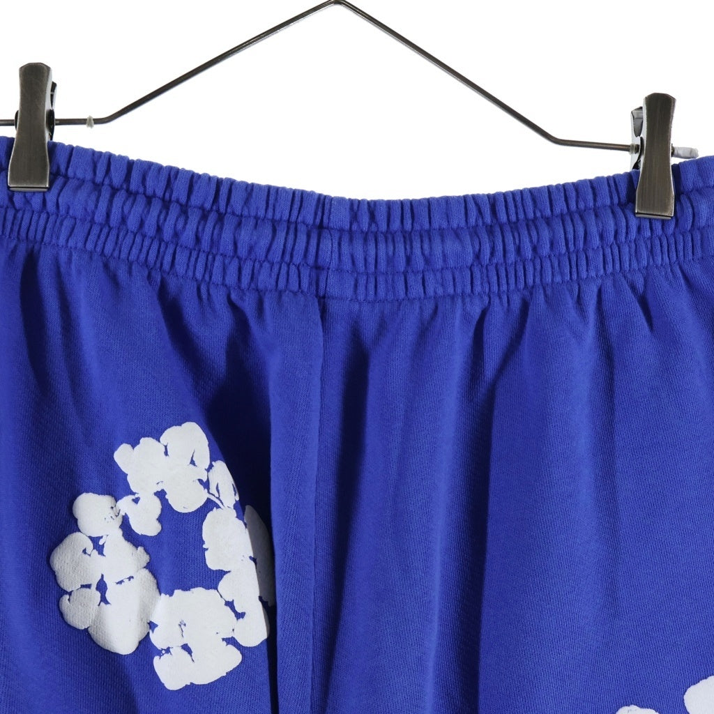 DENIM TEARS(デニムティアーズ) Cotton Wreath Baggy Sweatpants ワイド スウェットパンツ ブルー