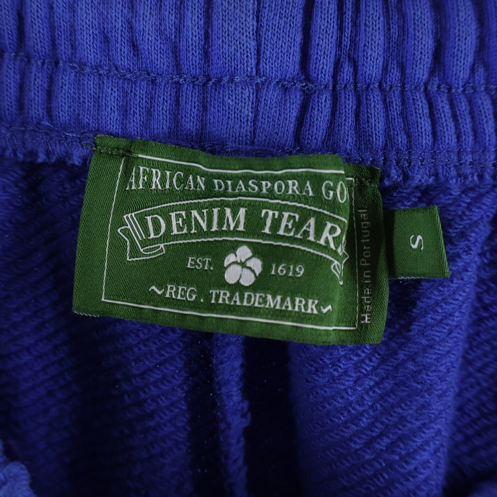 DENIM TEARS(デニムティアーズ) Cotton Wreath Baggy Sweatpants ワイド スウェットパンツ ブルー
