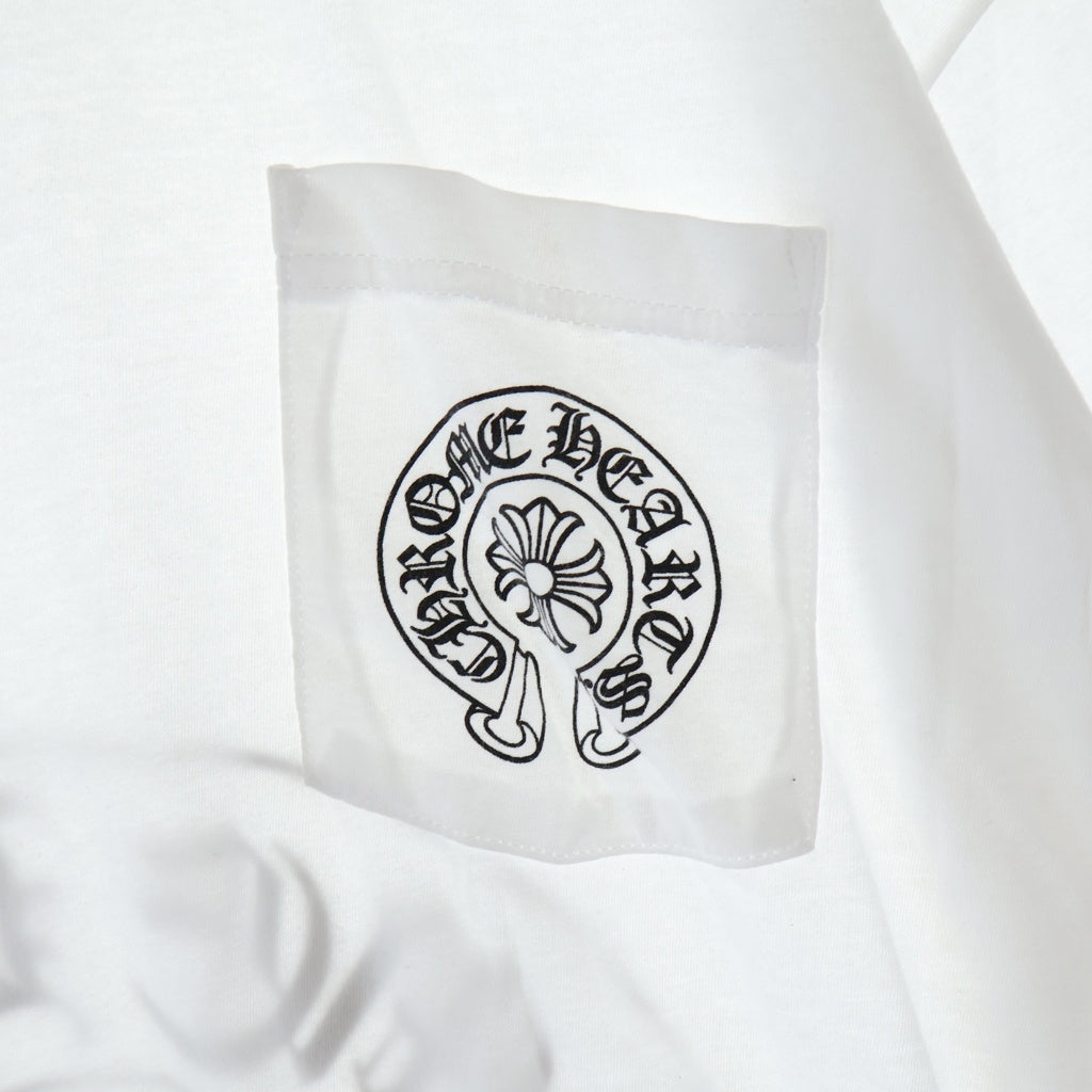 CHROME HEARTS(クロムハーツ) TAIPEI LTD L/S TEE 台北限定 バックホースシュープリント 半袖Tシャツカットソー ホワイト