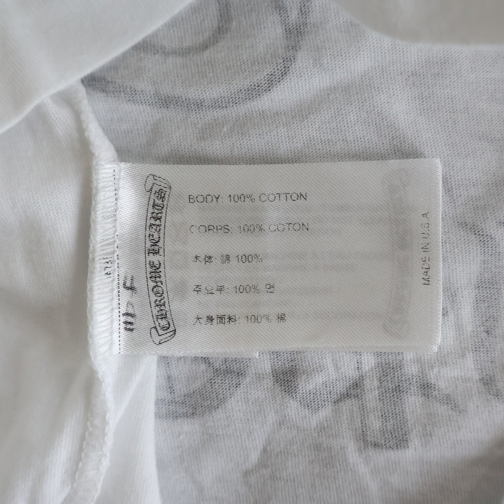 CHROME HEARTS(クロムハーツ) TAIPEI LTD L/S TEE 台北限定 バックホースシュープリント 半袖Tシャツカットソー ホワイト
