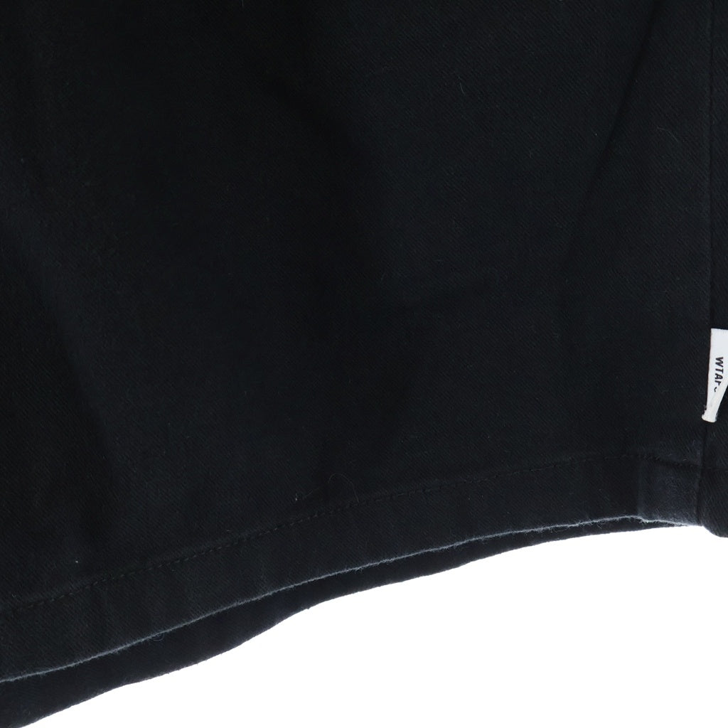 WTAPS(ダブルタップス) SHORT PANTS ロゴパッチ ハーフパンツ ショーツ ブラック 231TQDT-PTM01S