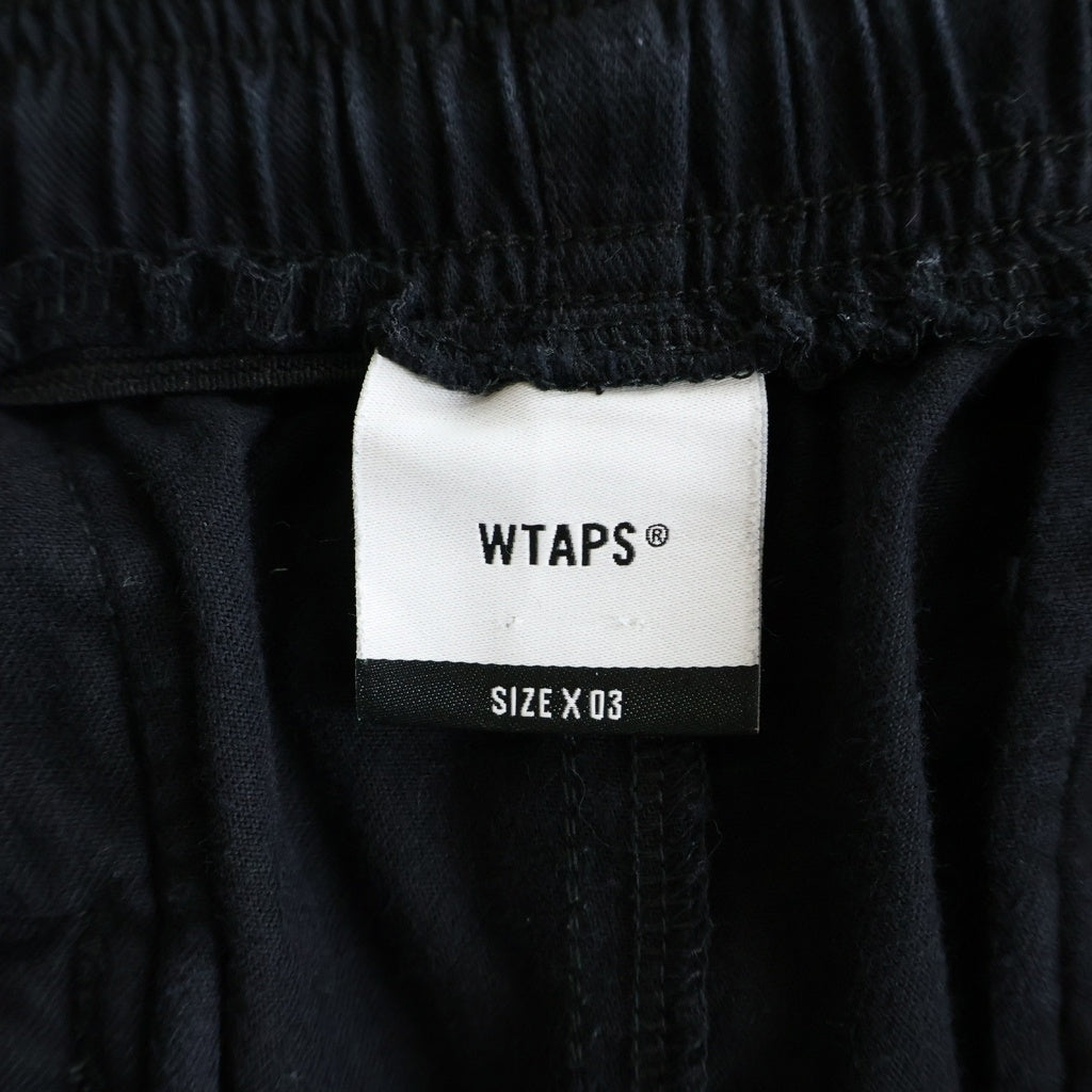 WTAPS(ダブルタップス) SHORT PANTS ロゴパッチ ハーフパンツ ショーツ ブラック 231TQDT-PTM01S