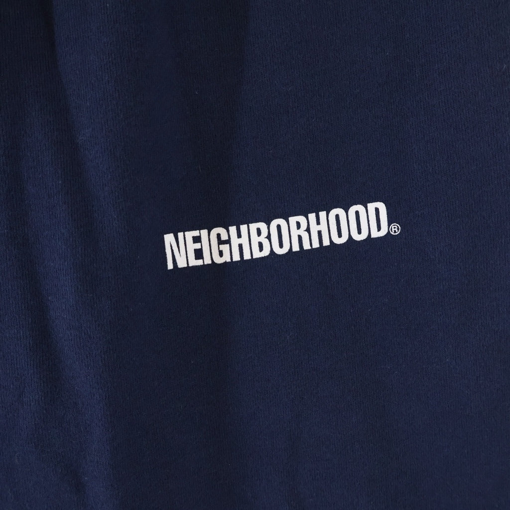 NEIGHBORHOOD(ネイバーフッド) 23SS ロゴプリント スウェットパンツ ネイビー 232QTNH-CSM01