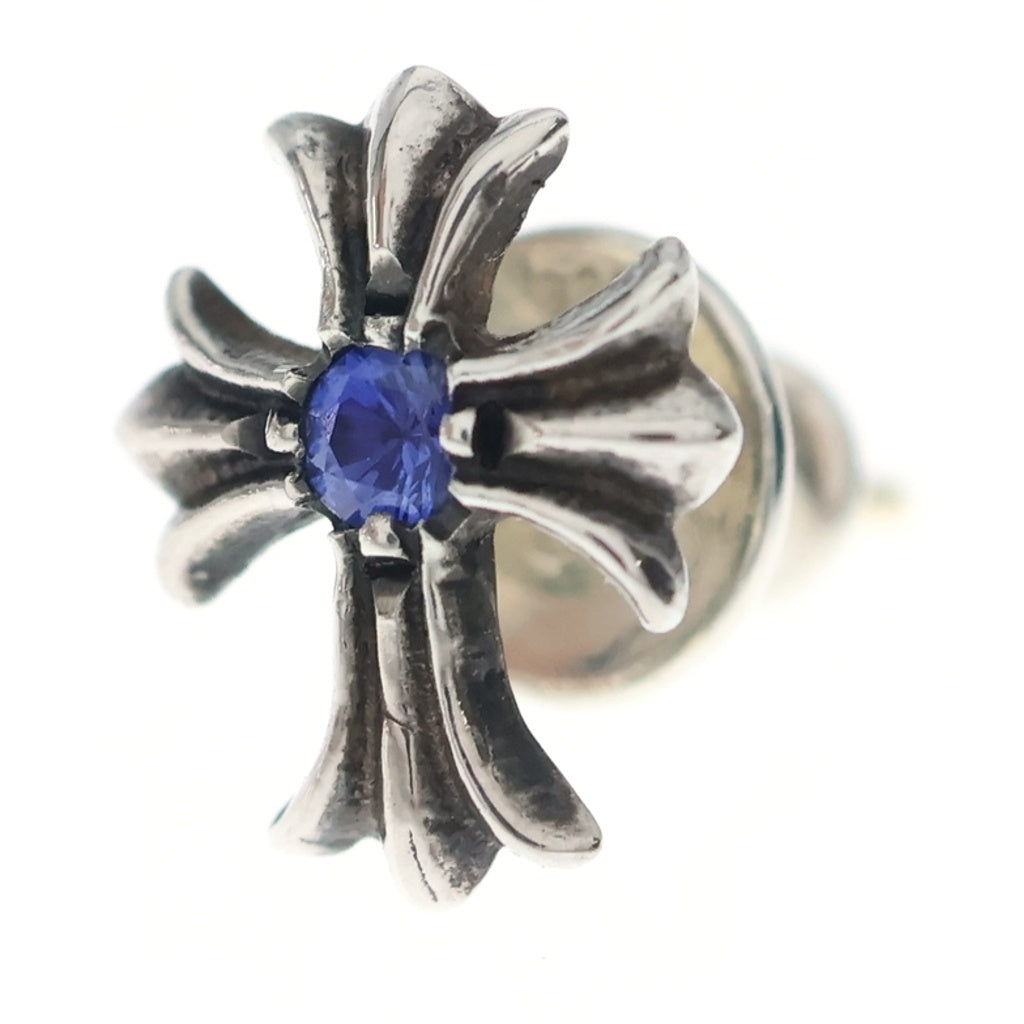 CHROME HEARTS(クロムハーツ) No2 CH CRS 1SAP CHクロススタッド 1サファイヤ ピアス シルバー
