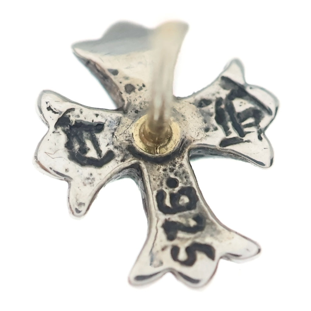 CHROME HEARTS(クロムハーツ) No2 CH CRS 1SAP CHクロススタッド 1サファイヤ ピアス シルバー
