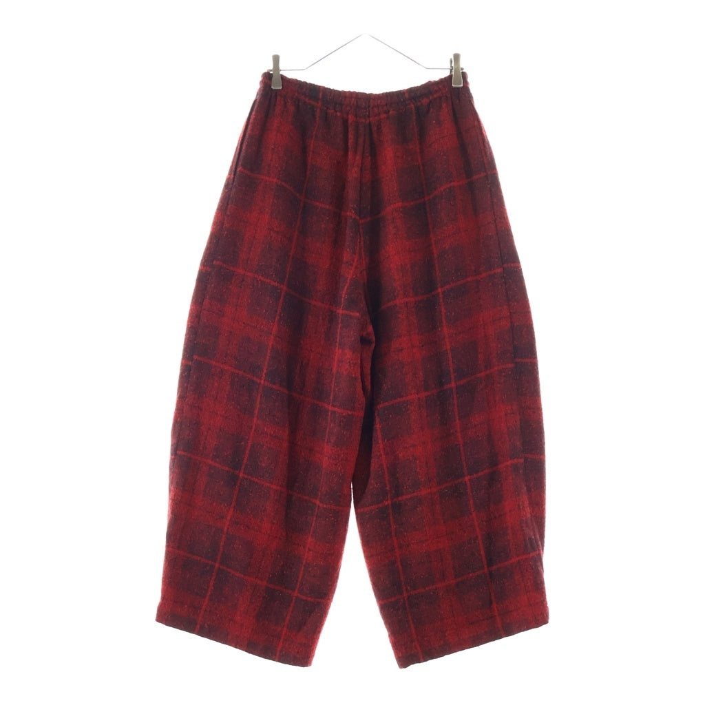 Needles(ニードルス) Wool Glen Plaid ウール グレン プレイド ヒザデルパンツ レッド RW289