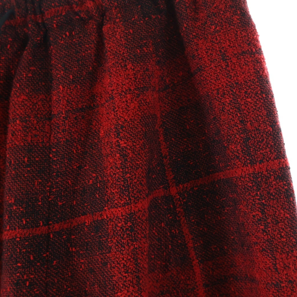 Needles(ニードルス) Wool Glen Plaid ウール グレン プレイド ヒザデルパンツ レッド RW289