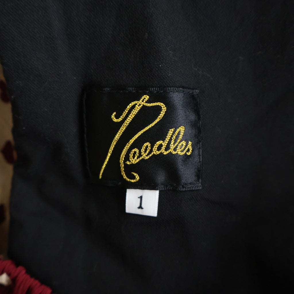 Needles(ニードルス) Double Weave Jacquard ダブル ウィーブ ジャガード ヒザデルパンツ レッド SX242