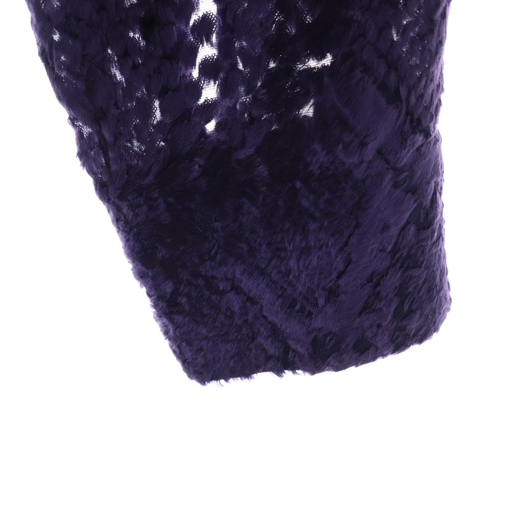 Needles(ニードルス) C.O.B One-Up Shirt Burnout velvet ワンアップ シャツ バーンアウト ベルベット 長袖シャツ パープル JO153