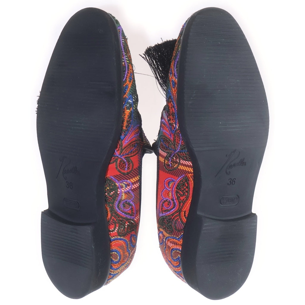 Needles(ニードルス) TARTAN PLAID TASSEL SLIPON タータンプレイド タッセルスリッポン MB 32797 マルチカラー レディース