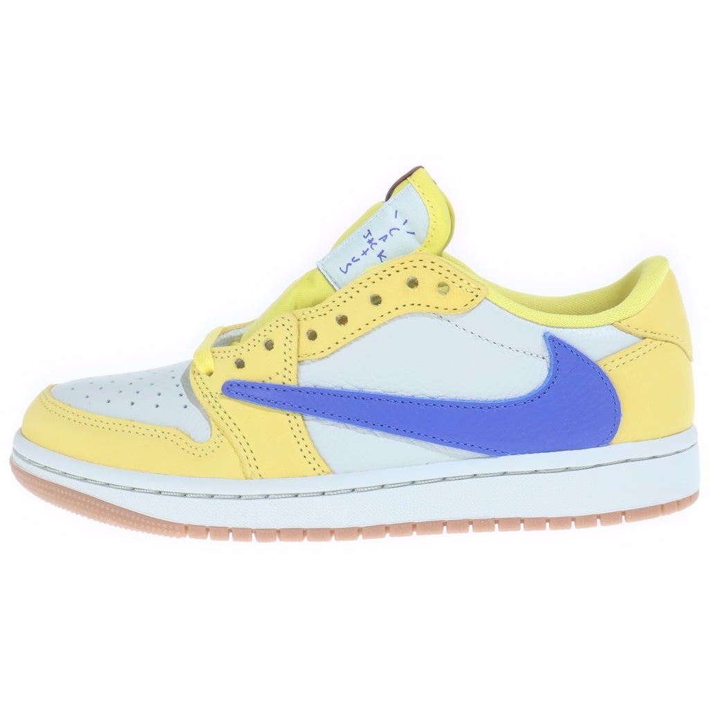 NIKE(ナイキ) ×TRAVIS SCOTT AIR JORDAN1 LOW OG SP DZ4137-700 トラヴィス スコット エアジョーダン1 カナリー ローカットスニーカー イエロー US5.5/22.5cm レディース