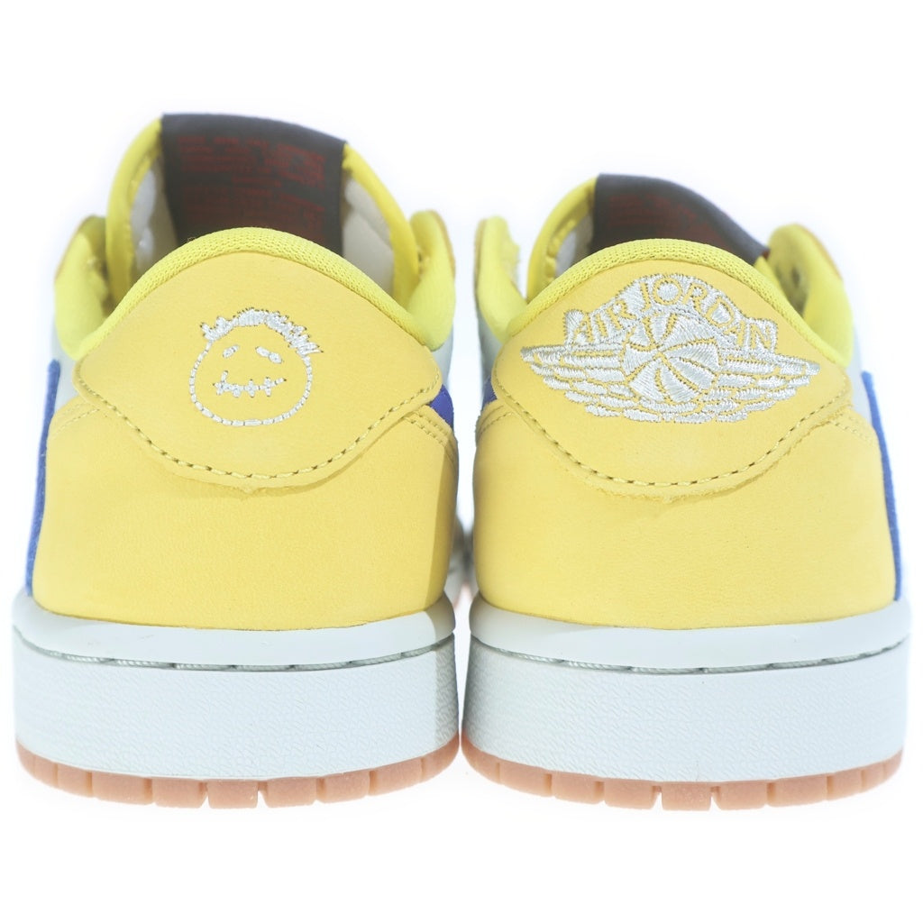 NIKE(ナイキ) ×TRAVIS SCOTT AIR JORDAN1 LOW OG SP DZ4137-700 トラヴィス スコット エアジョーダン1 カナリー ローカットスニーカー イエロー US5.5/22.5cm レディース