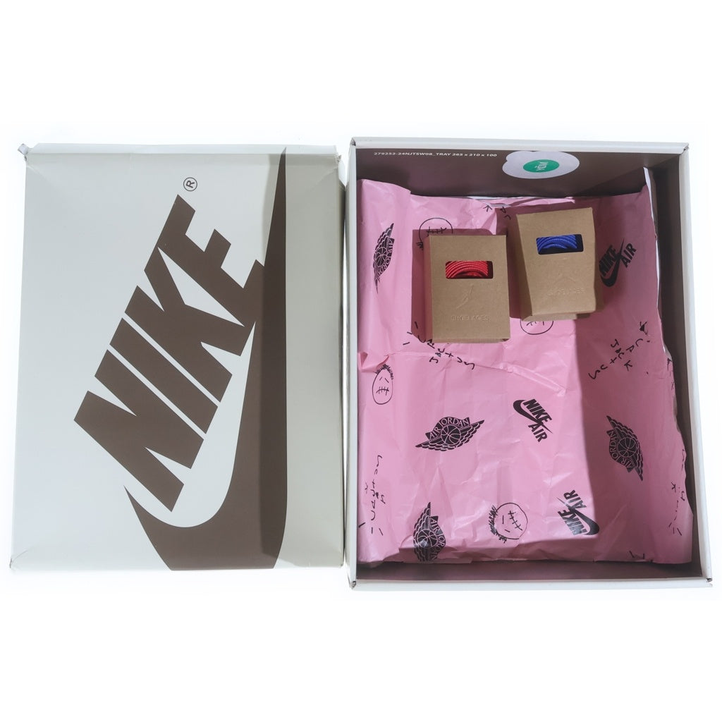 NIKE(ナイキ) ×TRAVIS SCOTT AIR JORDAN1 LOW OG SP DZ4137-700 トラヴィス スコット エアジョーダン1 カナリー ローカットスニーカー イエロー US5.5/22.5cm レディース