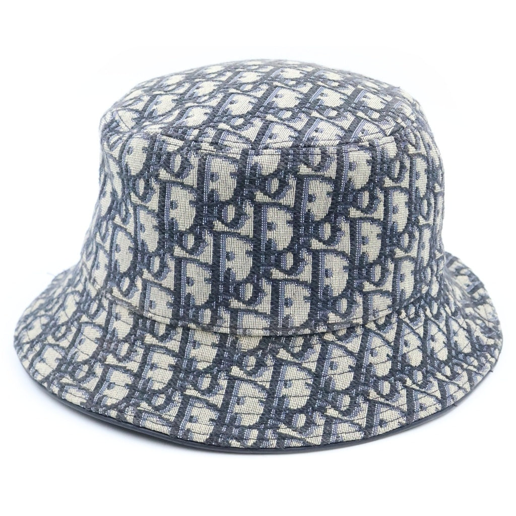 DIOR(ディオール) 21SS オブリーク トロッター ロゴ バケットハット ネイビー 13C907A4502