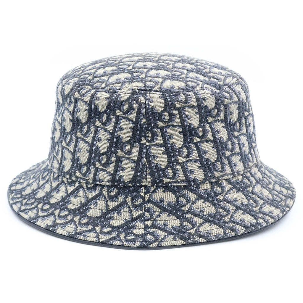 DIOR(ディオール) 21SS オブリーク トロッター ロゴ バケットハット ネイビー 13C907A4502