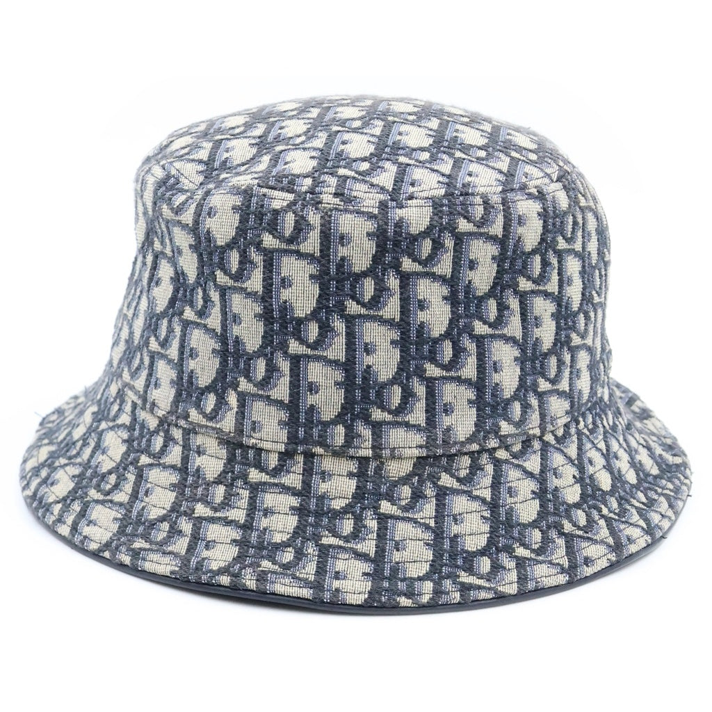 DIOR(ディオール) 21SS オブリーク トロッター ロゴ バケットハット ネイビー 13C907A4502