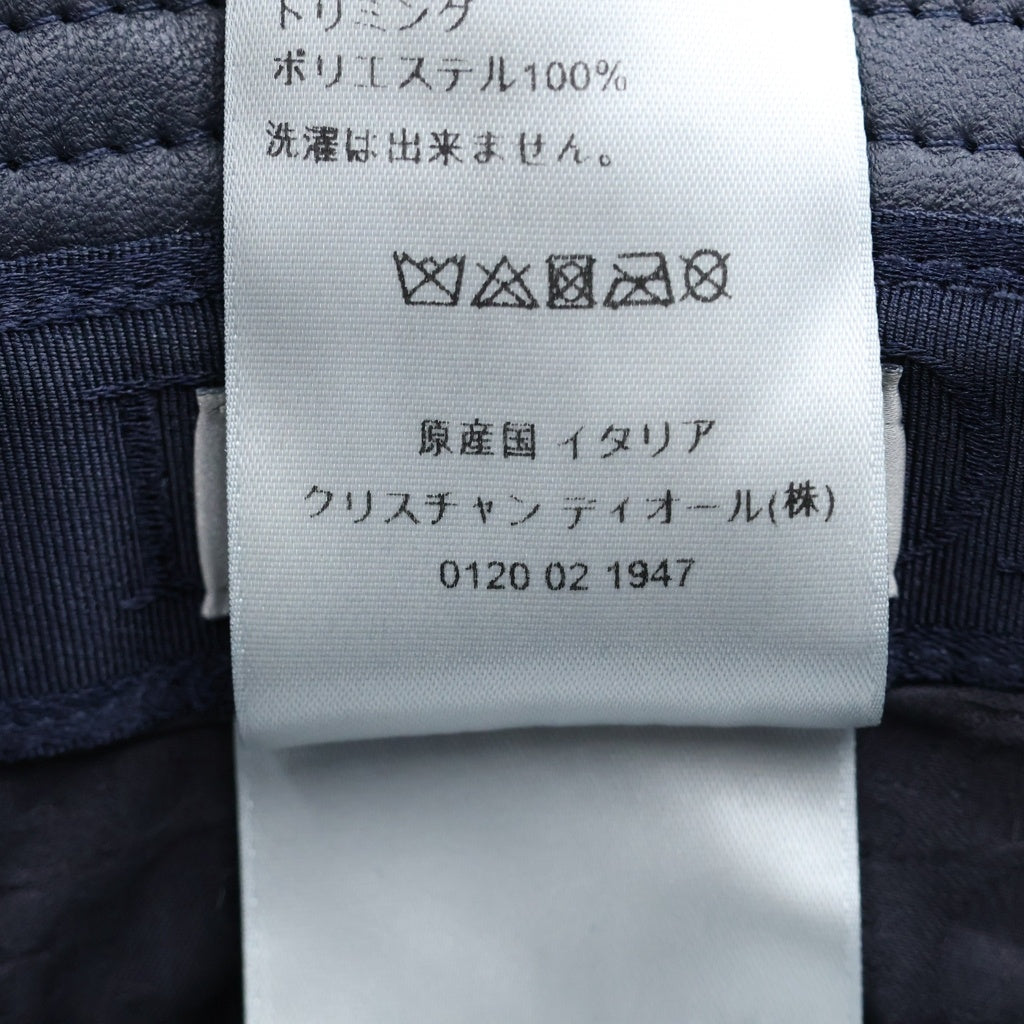 DIOR(ディオール) 21SS オブリーク トロッター ロゴ バケットハット ネイビー 13C907A4502