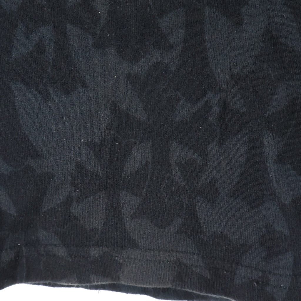 CHROME HEARTS(クロムハーツ) SWEAT PANTS セメタリークロス 総柄スウェットハーフパンツ ブラック