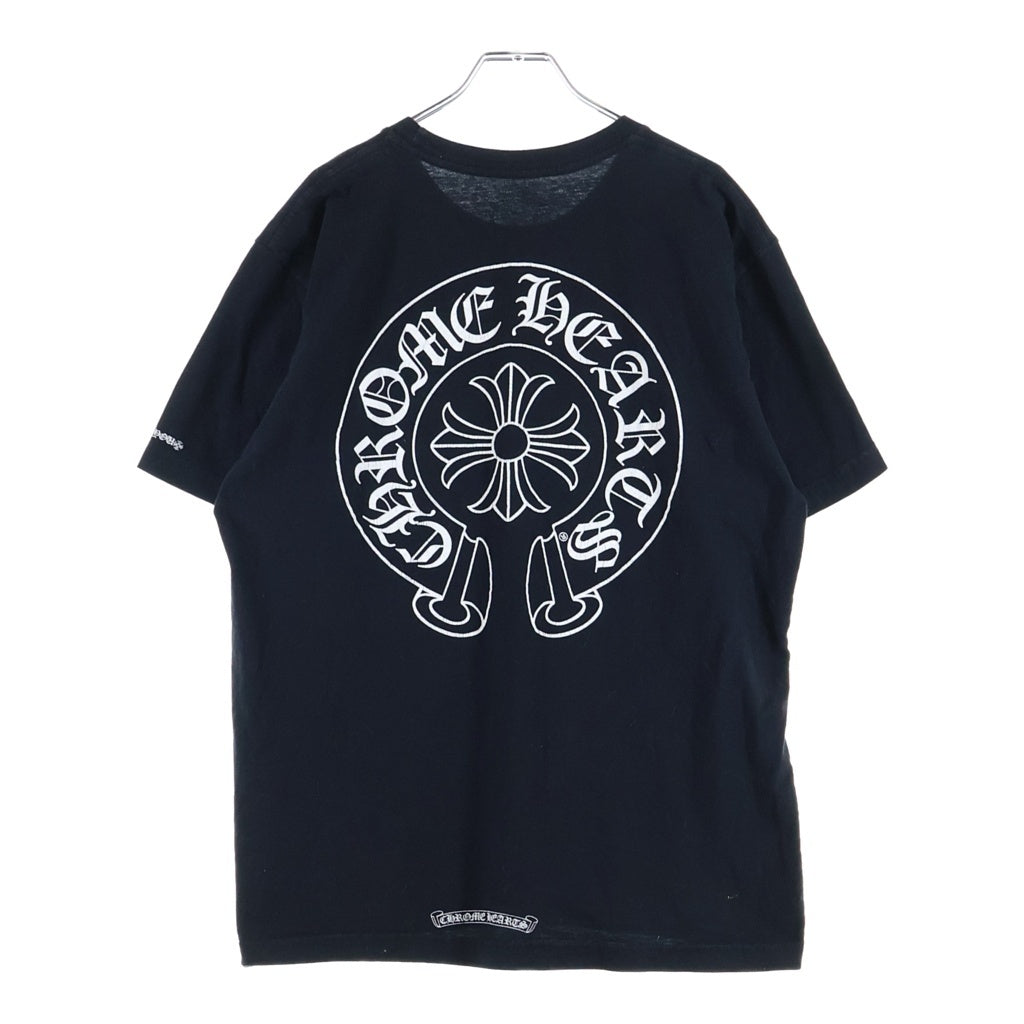 CHROME HEARTS(クロムハーツ) HORSESHOE S/S TEE ホースシュープリント ポケット半袖Tシャツ カットソー ブラック