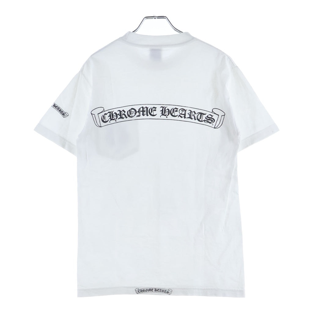 CHROME HEARTS(クロムハーツ) OLD VINE DAGGER LOGO S/S TEE オールド ヴァインダガーロゴプリント Tシャツカットソー ホワイト