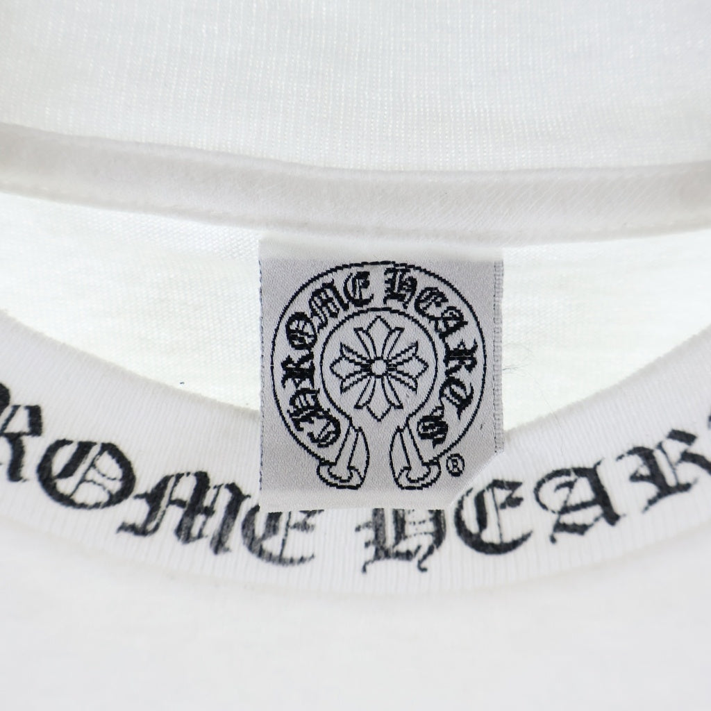 CHROME HEARTS(クロムハーツ) OLD VINE DAGGER LOGO S/S TEE オールド ヴァインダガーロゴプリント Tシャツカットソー ホワイト