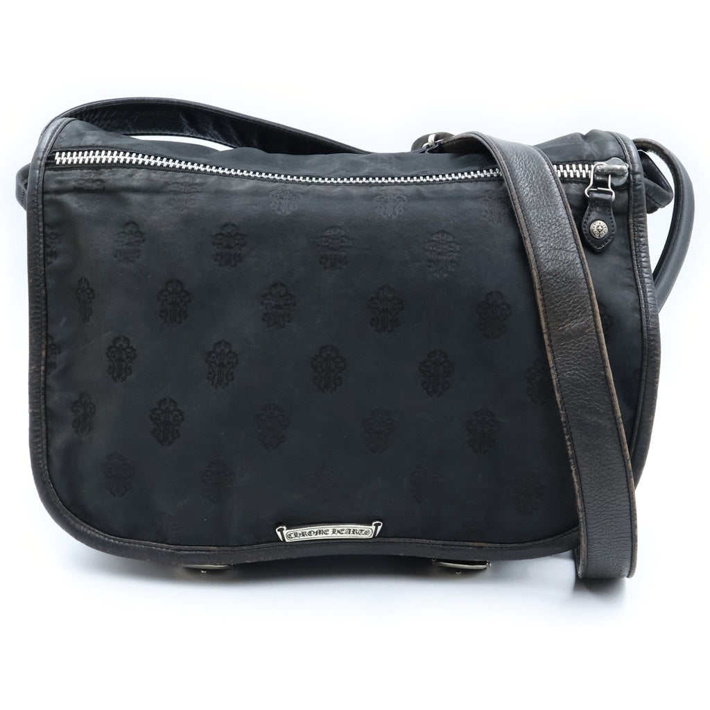 CHROME HEARTS(クロムハーツ) SHOULDER BAG-SM ガンスリンガーストラップ シヴィンダガー ナイロンショルダーバッグ ブラック