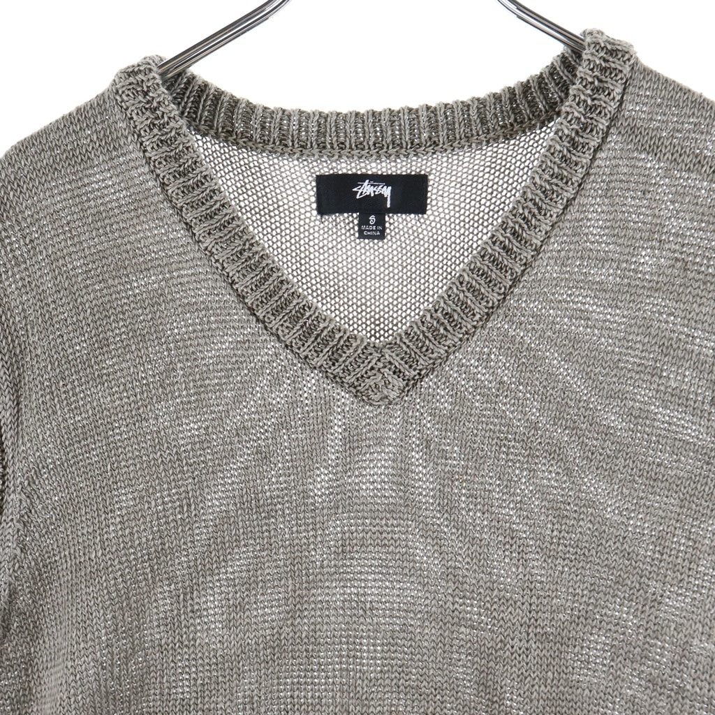 STUSSY(ステューシー) 24SS LOOSE KNIT LINEN VEST ルーズニットリネンベスト 117234 ベスト ベージュ