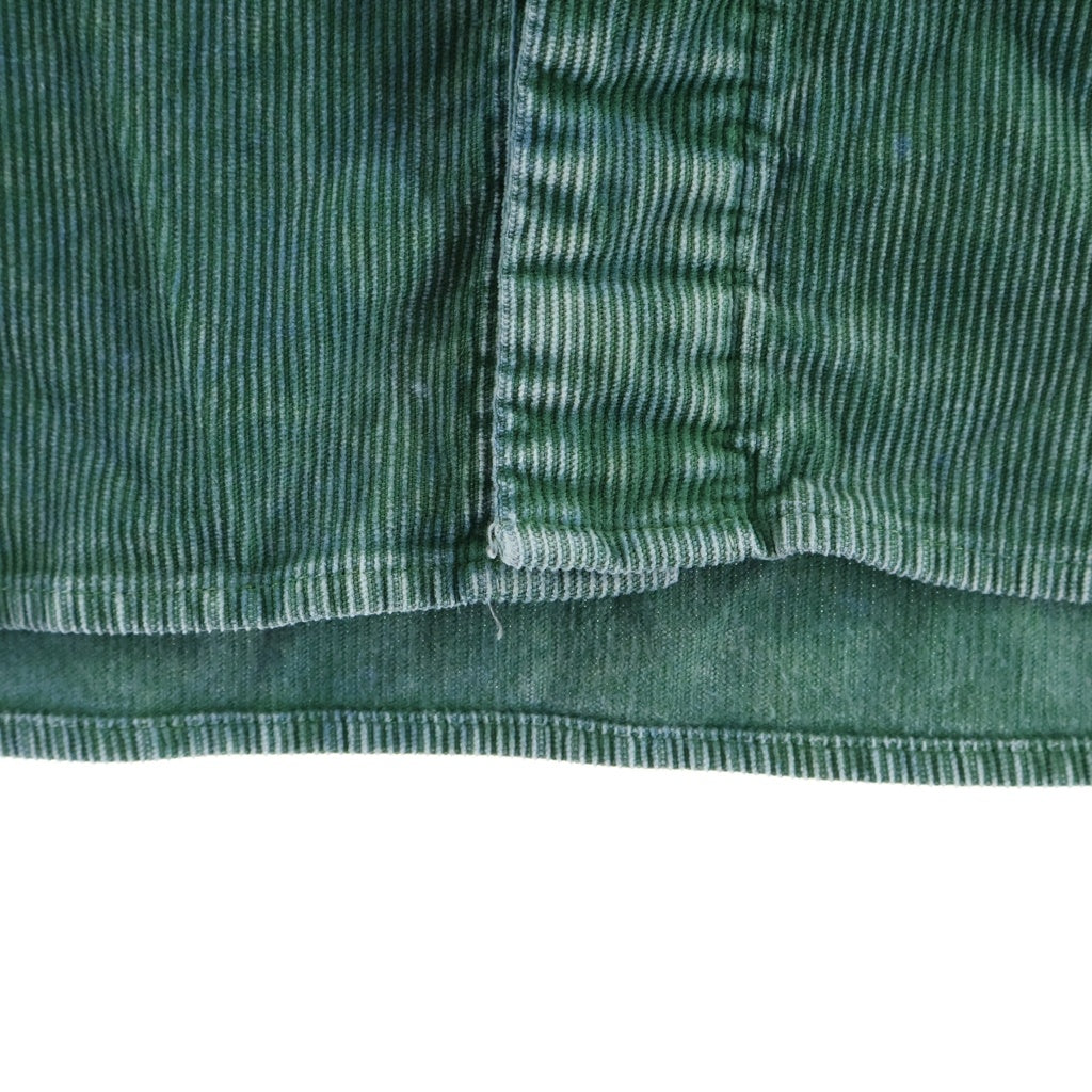C.E(シーイー) Cord Design Short Sleeve Shirt コーデュロイ 半袖シャツ グリーン