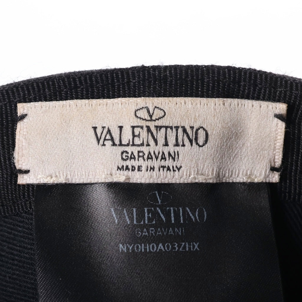 VALENTINO(ヴァレンティノ) ガラヴァーニ パッチ NY0H0A03ZHX 6パネルキャプ ブラック