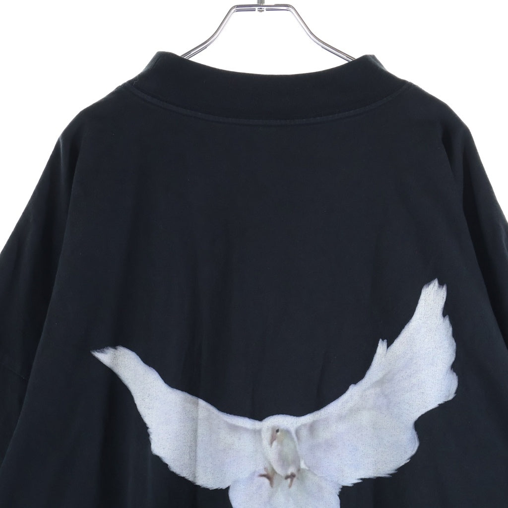 YEEZY(イージー) DOVE NO SEAM TEE ドーヴ 両面プリント クルーネック半袖Tシャツ カットソー ブラック