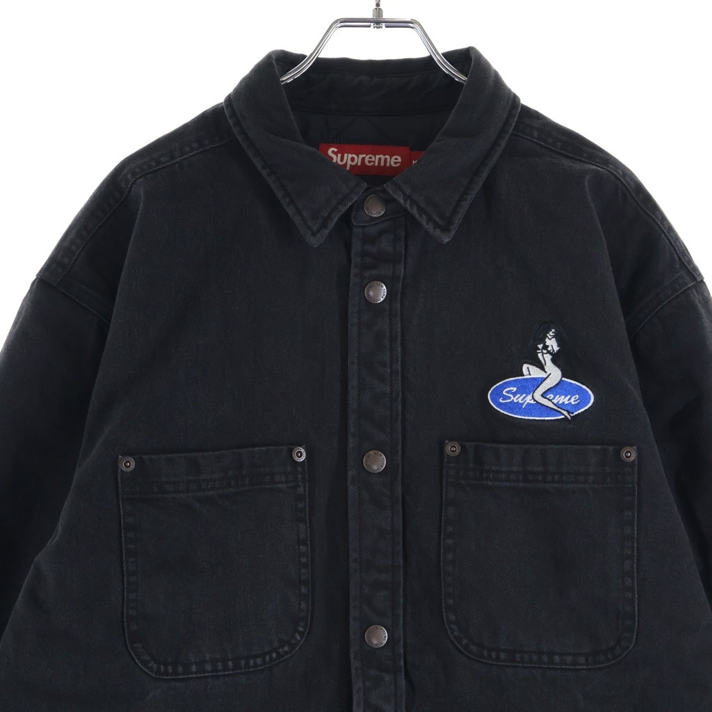 SUPREME(シュプリーム) 26SS Quilted Lined Denim Snap Shirt キルテッドラインドデニムスナップシャツ