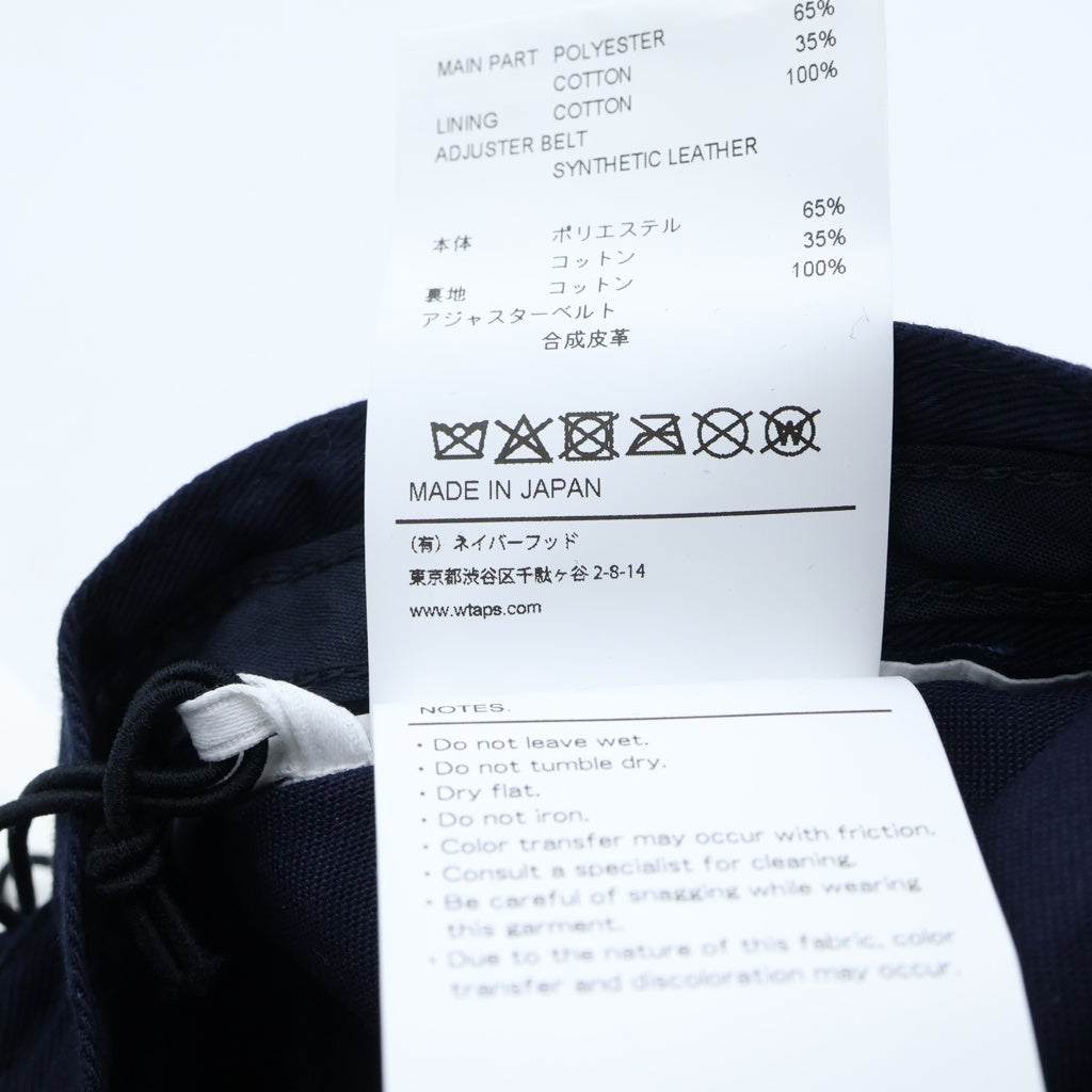 WTAPS(ダブルタップス) 26SS T-6M 03/CAP/CTPL.TWILL 261HCDT-HT07 キャップ ネイビー
