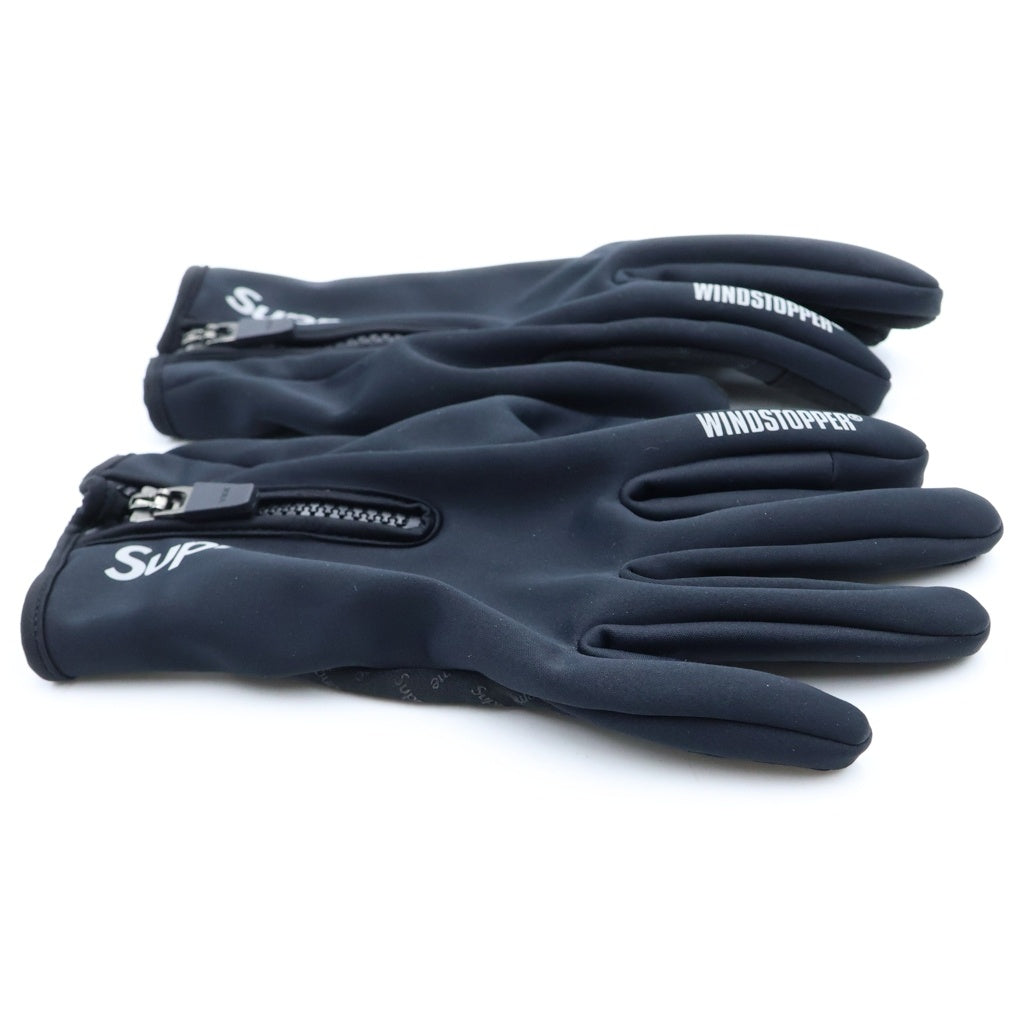 SUPREME(シュプリーム) 25AW Windstopper Zip Gloves ウインドストッパージップグローブ 手袋 ブラック