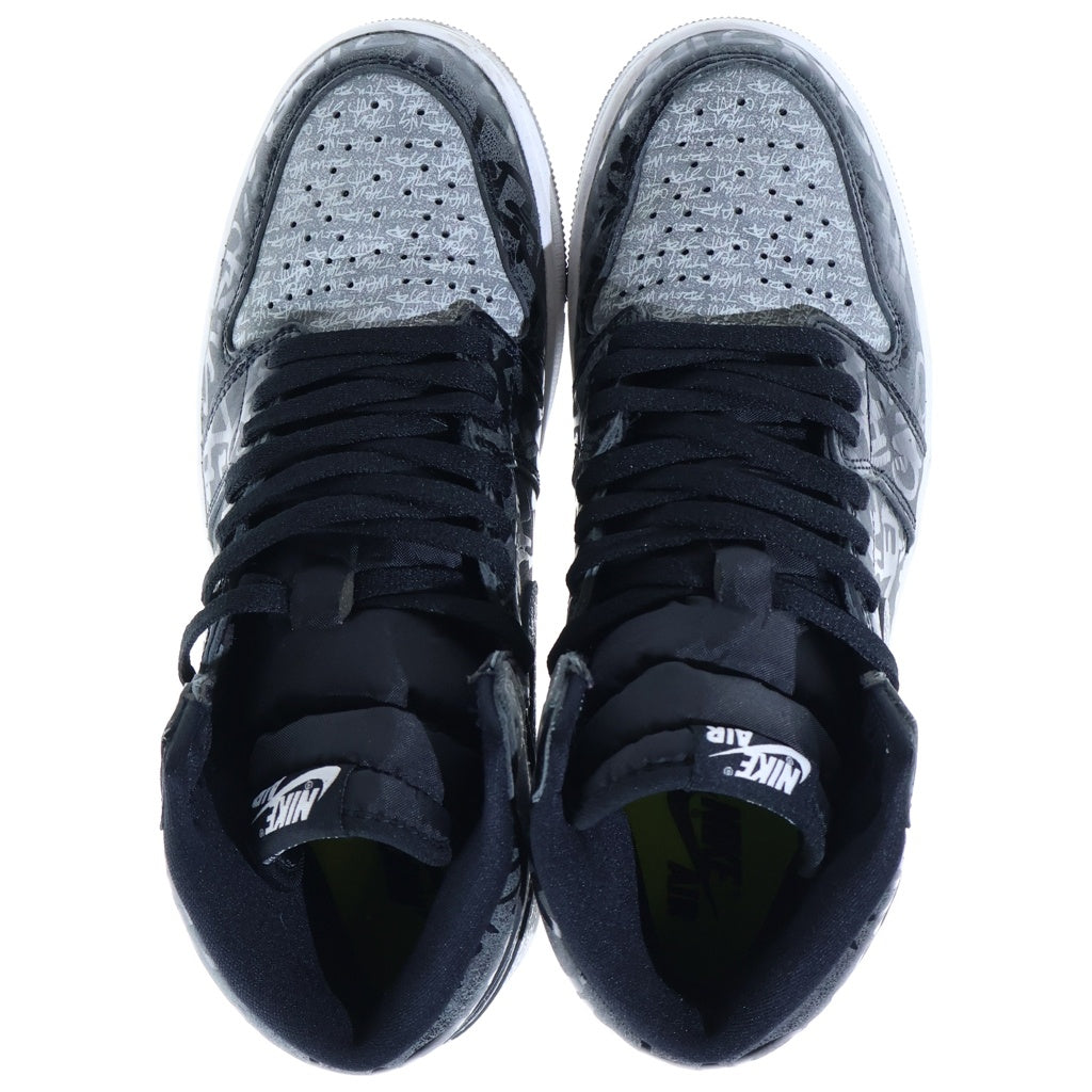 NIKE(ナイキ) AIR JORDAN 1 HIGH REBELLIONAIRE エアジョーダン1 ハイ OG リベリオネア ハイカットスニーカー ブラック US9.5/27.5cm 555088-036