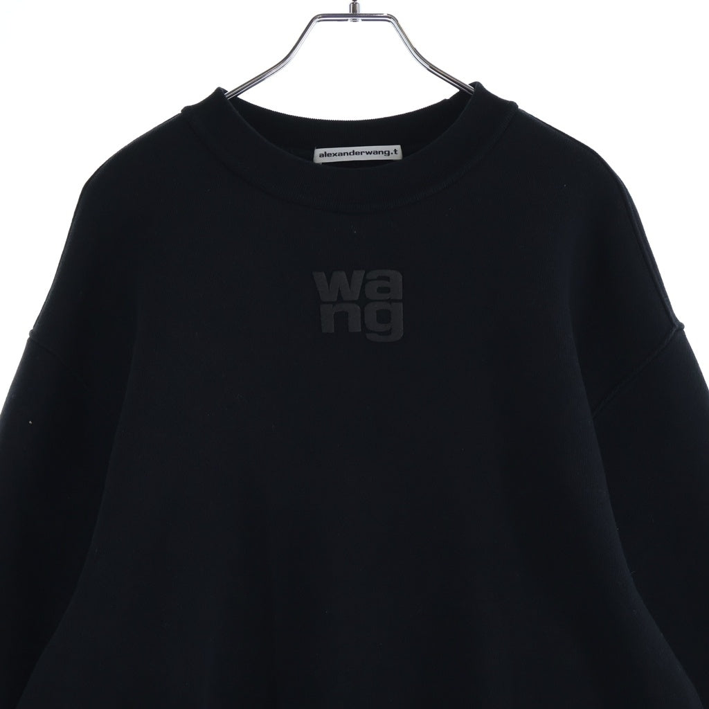 ALEXANDER WANG(アレキサンダーワン) フロントロゴ 4CC3221360 プルオーバースウェット ブラック