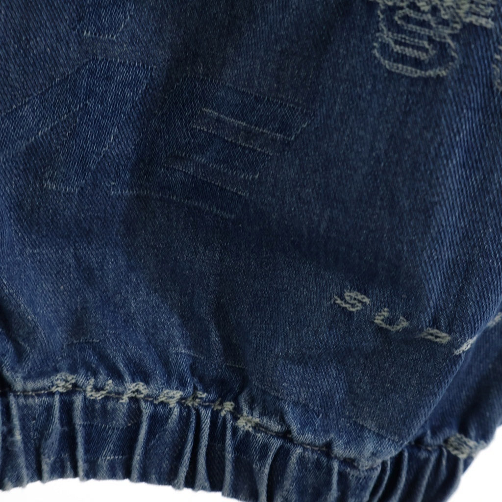 SUPREME(シュプリーム) 19SS Dimensions Logo Denim Skate Pant ロゴジャガード ジョガーパンツ ブルー