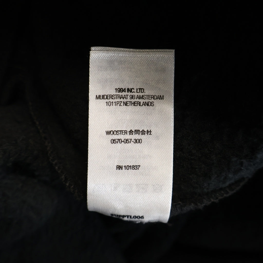 SUPREME(シュプリーム) 22AW Satin Applique Sweatpant ロゴ スウェットパンツ ブラック
