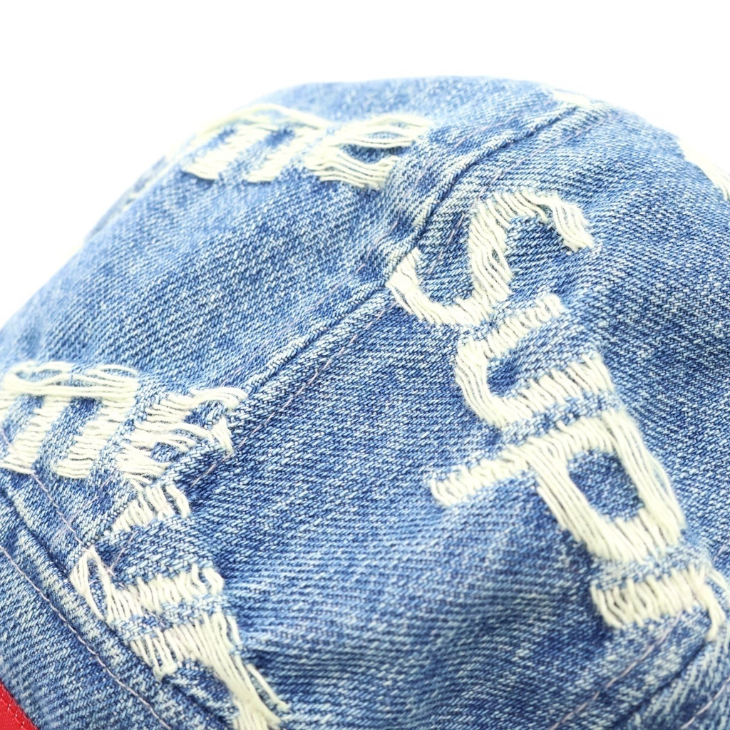 SUPREME(シュプリーム) 21SS Frayed Logos Denim Camp Cap BOX LOGO ボックスロゴ キャンプキャップ インディゴ