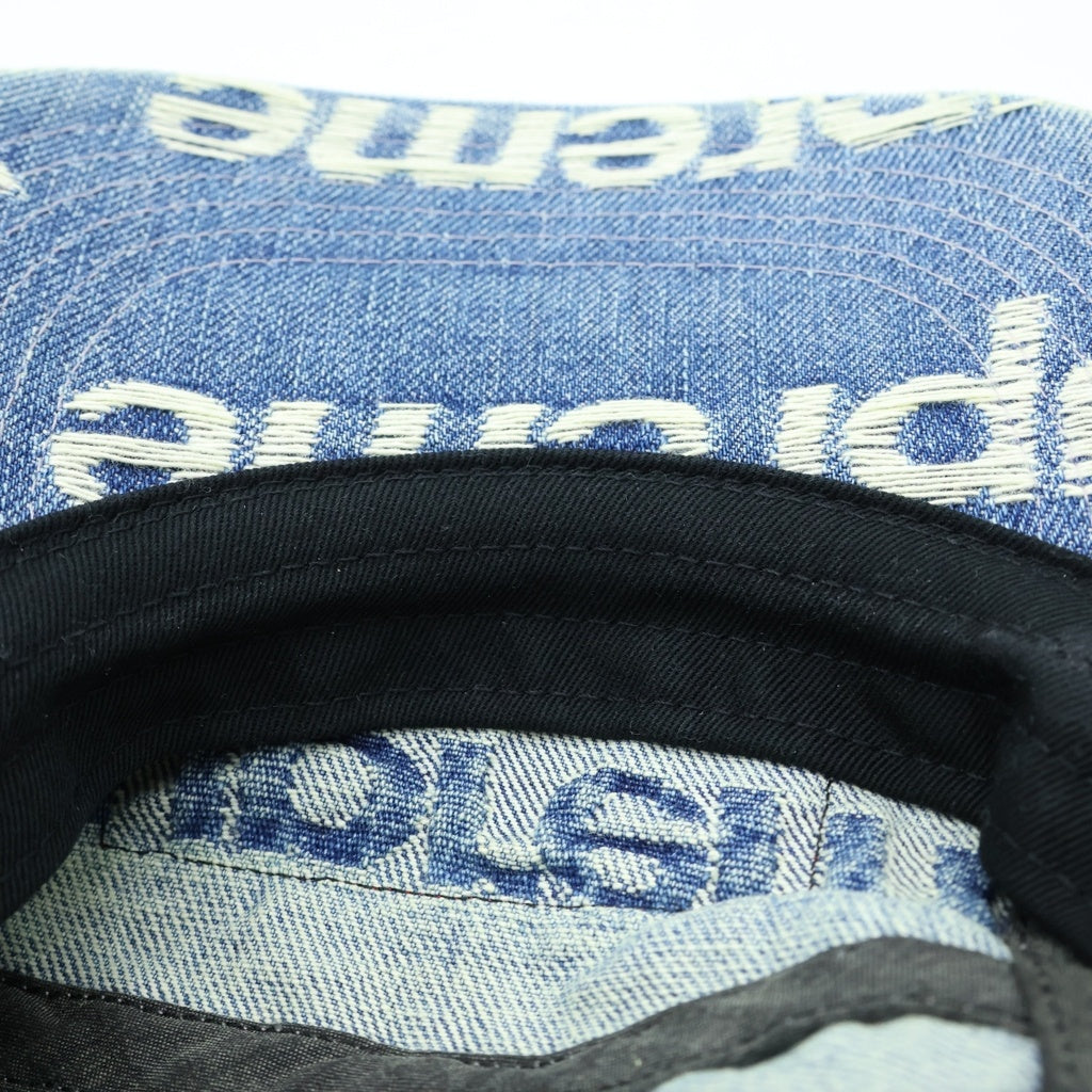 SUPREME(シュプリーム) 21SS Frayed Logos Denim Camp Cap BOX LOGO ボックスロゴ キャンプキャップ インディゴ