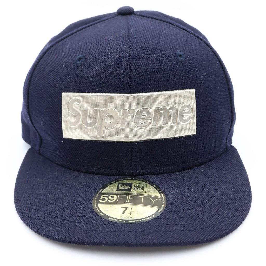 SUPREME(シュプリーム) 16SS Metallic Box Logo New Era Baseball Cap メタリックボックスロゴ ベースボールキャップ ネイビー