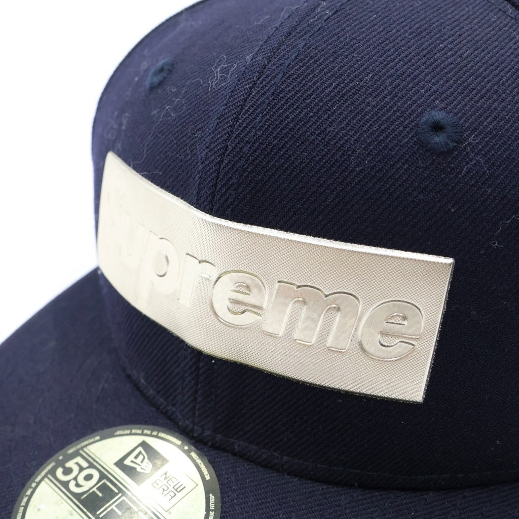 SUPREME(シュプリーム) 16SS Metallic Box Logo New Era Baseball Cap メタリックボックスロゴ ベースボールキャップ ネイビー